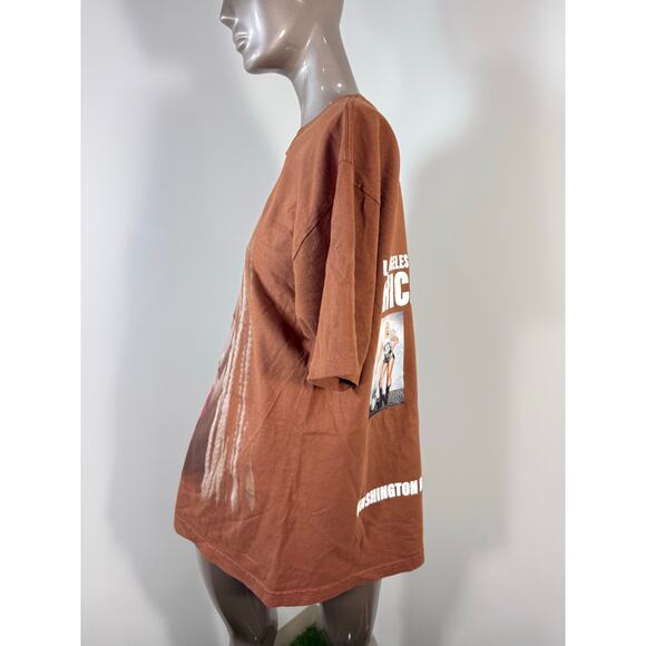 Beyoncé Cowboy Carter Face Brown / Orange Tour T-shirt NWOT - Picture 6 of 9